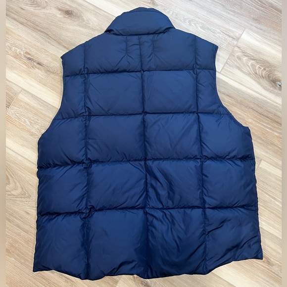 LAND’S END Men’s Blue Puffer Vest Size Large - Picture 2 of 8